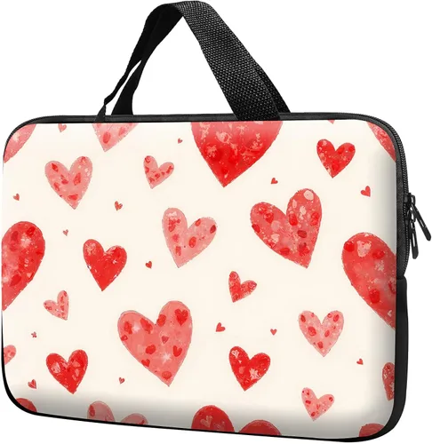 Miniatura 28 de Funda para laptop con asa de 10 pulgadas, impermeable, diseño de lentes de sol de alpaca, funda para computadora compatible con MacBook Air, Pro