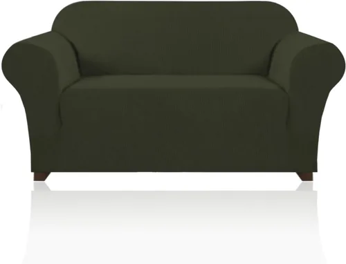 Miniatura 59 de PrinceDeco Funda elástica para sofá de 3 cojines, protector de muebles con parte inferior elástica antideslizante, apta para perros