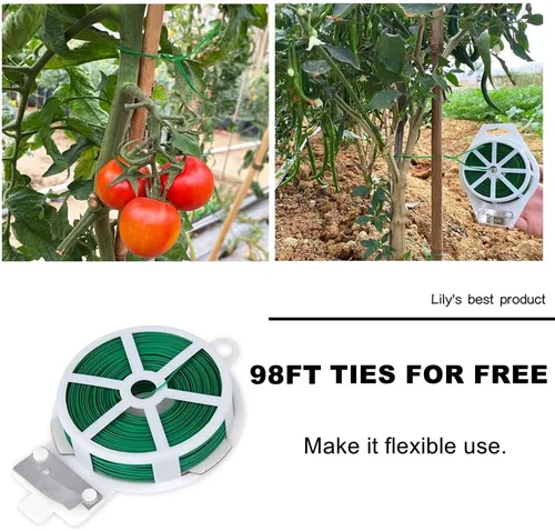 Miniatura 4 de HOPELF Paquete de 50 estacas de plantas de bambú de 2 pies para palos de jardín de madera, soportes de plantas de madera, bambúes, enrejado