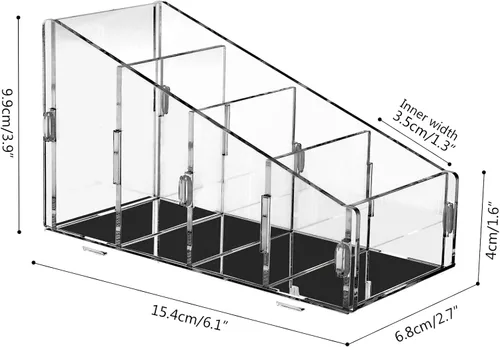 Miniatura 5 de Yes!Fresh Soporte organizador de control remoto de TV, 4 compartimentos, cepillo de maquillaje y soporte para lápices para aire acondicionado