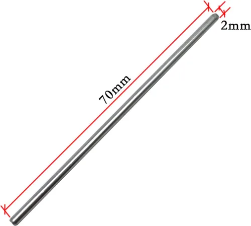 Miniatura 2 de EUDAX 100 piezas STEM Toys eje redondo de caña para bricolaje juguete RC coche, barco, helicóptero, pieza de modelo (0.079 in x 2.756 in)