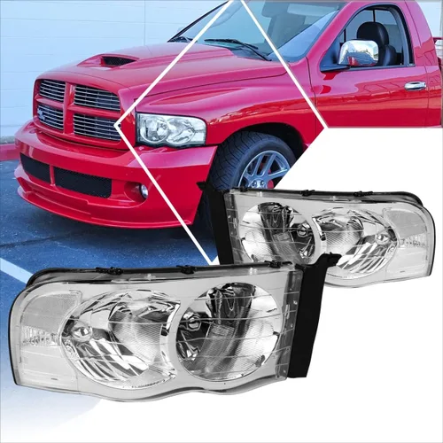 Miniatura 9 de PM PERFORMOTOR Conjunto de faros Compatible con Dodge Ram 1500 2002 2003 2004 2005/Dodge Ram 2500 3500 2003 2004 2005 2 piezas de lámparas