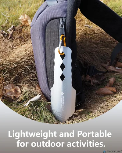Miniatura 4 de NACETURE Paleta ultraligera de aluminio para mochileros, multiherramienta pequeña con mango más largo, esencial para senderismo, camping y bolsas