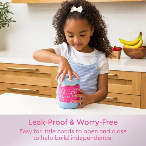 Miniatura 2 de Bentgo Kids Tarro de Comida de Acero Inoxidable - Contenedor de Alimentos Calientes o Fríos de 11oz a Prueba de Fugas con Doble Aislamiento
