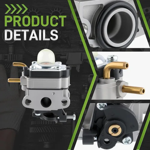 Miniatura 2 de 753-06258 Carburador para Craftsman MTD 316.794011 Soplador para Homelite UT33650 UT33650B para Cub Cadet Tiller para Ryobi RBC430SBSB Desbrozadora