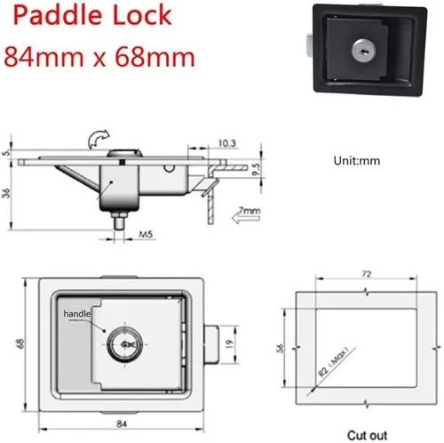 Miniatura 3 de VICASKY Caja Remolque Cerradura de Puerta Auto Accesorios de Coche Accesorios de Coche Go Remolque Bloqueo Accesorios de Viaje RV Go S Gancho s Anti