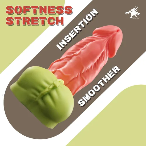 Miniatura 5 de Nothosaur Hogge - Consolador anal de silicona de platino grueso de 7.4 pulgadas con fuerte ventosa, juguete sexual realista para punto G y juego