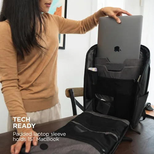 Miniatura 7 de NOMATIC Mochila - Mochila de mano y bolsa para portátil resistente al agua - Mochila de mano o de negocios para hombres y mujeres, Negro, Classic
