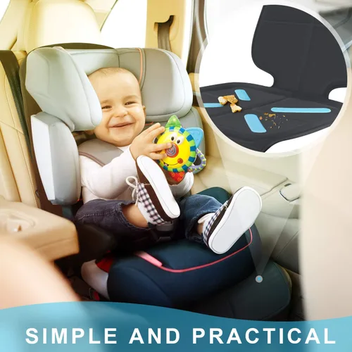 Miniatura 8 de Cubierta para asiento de coche para asientos de bebé y niños, Shynerk protector de asiento de coche para debajo de los asientos del coche