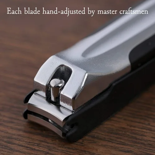Miniatura 5 de KAI Cortaúñas japonés con lima de uñas lateral, acero inoxidable, fabricado en Japón