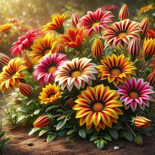 Miniatura 2 de 99 semillas de girasol mexicanas Gazania & Tithonia - Plantas perennes de cobertura del suelo, tolerantes al calor y la sequía, fáciles de cultivar