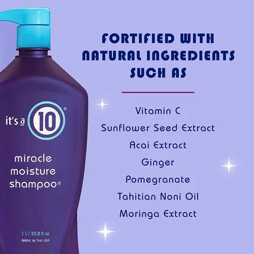 Miniatura 3 de It's A 10 Miracle Moisture Champú, botella de 10 onzas