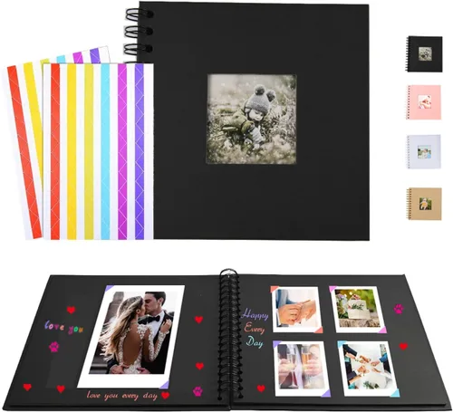 Miniatura 9 de Álbum de fotos de álbum de recortes, páginas de papel blanco, álbum de recortes, páginas de hojas, aniversario de boda, regalo de memoria familiar