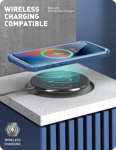 Miniatura 6 de i-Blason Ares - Funda diseñada para iPhone 14 Plus de 6.7 pulgadas (versión 2022), funda transparente resistente de doble capa con protector
