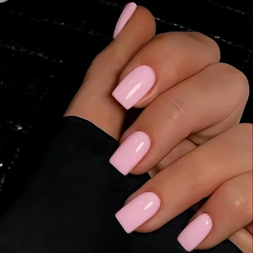 Miniatura 14 de KQueenest 30 PIEZAS Uñas Postizas Vino Rojo Oscuro, Uñas Cortas y Medianas Cuadradas, Uñas Acrílicas Burgundía, Uñas Postizas de Color Sólido, Uñas