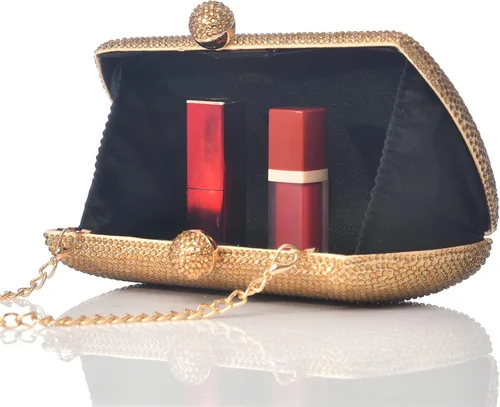 Miniatura 4 de Bolso de noche con diamantes de imitación completos para mujer, dije de cumpleaños, compromiso, boda, fiesta