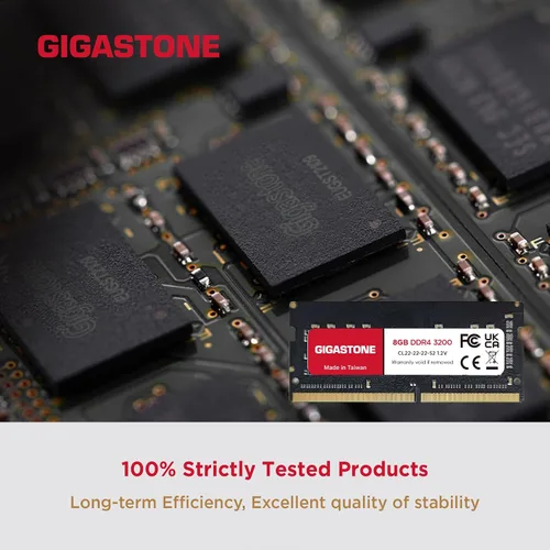 Miniatura 5 de GIGASTONE - Kit de 16 GB (2 x 8 GB) DDR4 3200 MHz (2933 MHz o 2666 MHz) PC4-25600 (PC4-23400/21300) CL22 1.2 V SODIMM 260 pines sin búfer no ECC