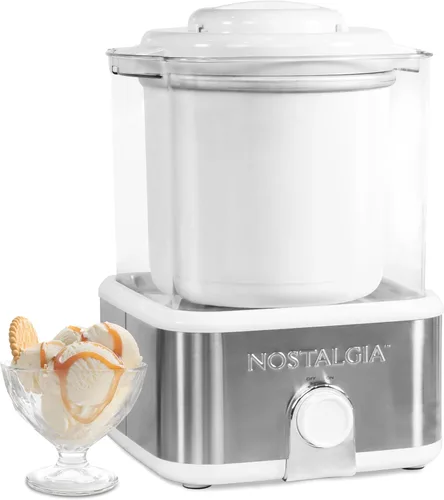 Miniatura 12 de Nostalgia Fabricante de helados eléctrico de 2 cuartos de galón – Haz helado casero, gelato, sorbete y yogur congelado – Sin necesidad de sal/hielo