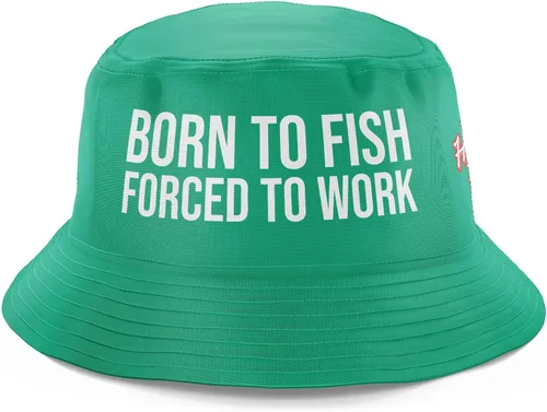 Miniatura 12 de Regalos de pesca para hombres, WTF Wheres The Fish, divertido sombrero de pesca, sombrero de pescador, sombrero de sol para pesca Wtf - Verde