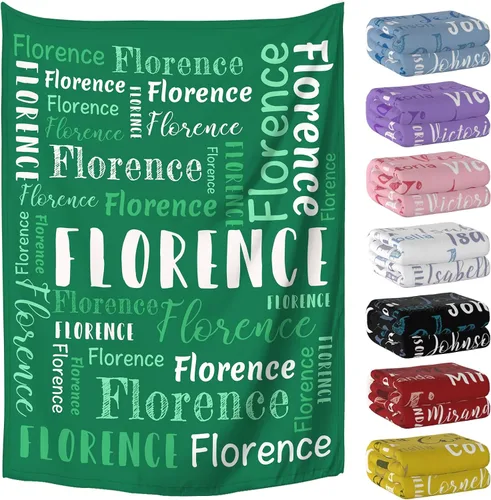 Miniatura 12 de Manta personalizada con nombre, mantas y mantas personalizadas para niños, bebés y adultos, manta con nombre personalizada para mujeres, hombres