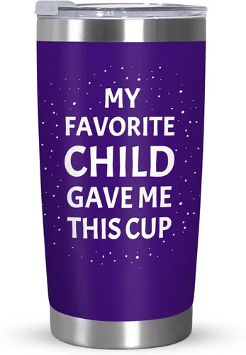 Miniatura 14 de TEEZWONDER Regalos para el Día de la Madre para mamá de hija e hijo, # 1 Información nutricional de girasol, vaso de café aislado de acero