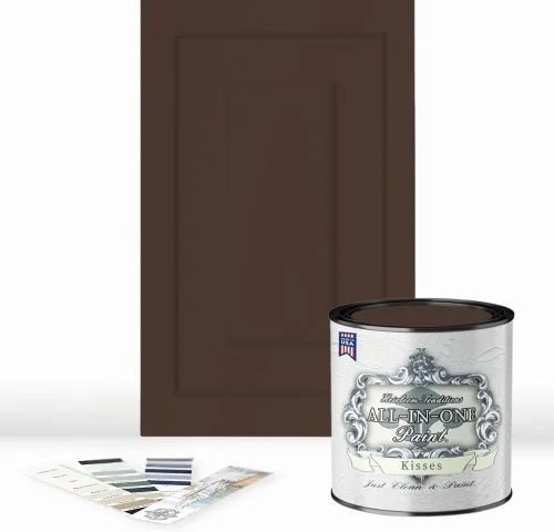 Miniatura 191 de Pintura TODO EN UNO, Abbey (gris cálido), Muestra de 8oz - Pintura duradera para gabinetes y muebles. Imprimación y capa superior incorporadas,