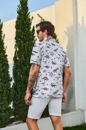 Miniatura 4 de Sriyanka Camisas de golf para hombre, ajuste seco, manga corta, rendimiento casual, absorción de humedad