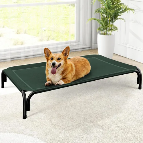 Miniatura 10 de Czpalo Cama elevada para perro, cama elevada para perros al aire libre para perros de tamaño extra grande, cuna refrescante portátil para mascotas