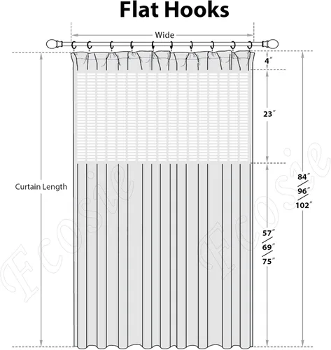 Miniatura 6 de Fcosie Cortinas divisoras de habitación de hospital con ganchos planos para cubículo, pantalla de privacidad para hospital, clínica médica