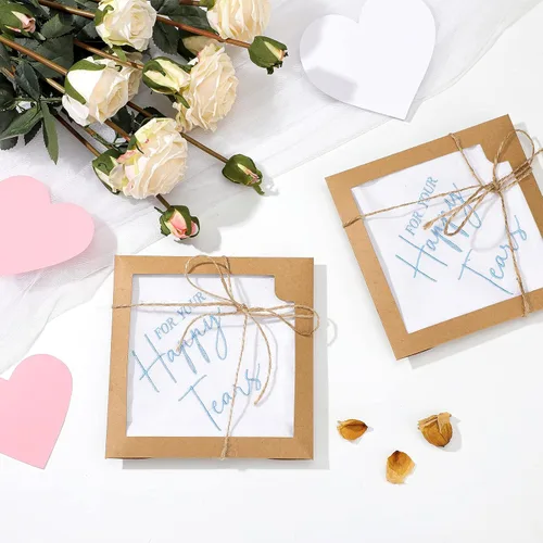 Miniatura 3 de 12 juegos de pañuelos de boda bordados con bordes de encaje festoneados, divertidos regalos de boda para el día de la boda novia