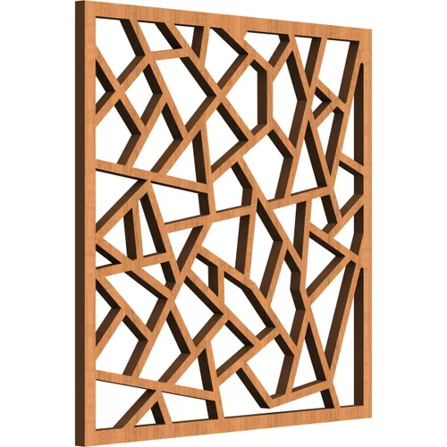 Miniatura 46 de 7 3/8 pulgadas de ancho x 7 3/8 pulgadas de alto x 3/8 pulgadas de alto, paneles de pared de madera con calado decorativo extra pequeño de Venecia