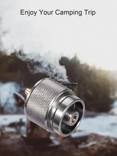 Miniatura 7 de Adaptador de estufa de camping 1 Lb Entrada de tanque pequeño de propano EN417 Cilindro de salida de válvula lindal LPG Adaptador