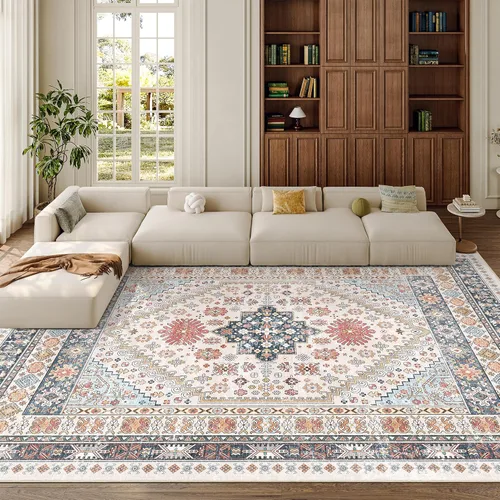Miniatura 111 de zesthome Alfombra 4x6 - Alfombra Resistente a Manchas Lavable, Alfombras con Respaldo Antideslizante para Sala de Estar, Alfombras Pequeñas de Área