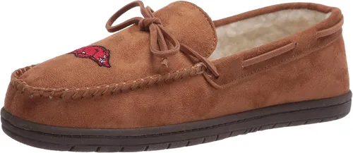 Miniatura 16 de FOCO NCAA NCAA - Pantuflas tipo mocasín con logotipo de equipo universitario para hombre