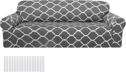 Miniatura 9 de Peryiter Juego de 3 fundas para sofá para sala de estar, fundas para muebles de sofá y sillones, funda para sillón con brazos, protector de muebles
