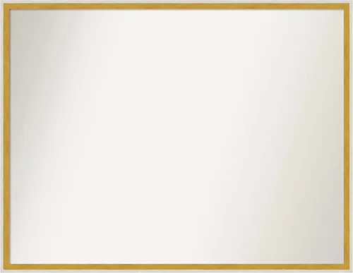 Miniatura 1140 de Amanti Art Espejo de baño blanco para sobre el fregadero, 32 x 45 pulgadas, espejo de tocador rectangular blanco esbelto, marco de madera moderno