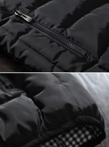 Miniatura 6 de Vcansion Chaleco de abrigo acolchado con cuello alto casual para hombre