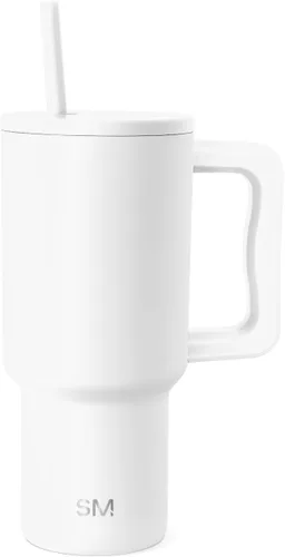 Miniatura 35 de Simple Modern Vaso Trek de 40 oz con Asa y Tapa con Pajilla Vaso de Viaje Aislado de Acero Inoxidable Apto para Portavasos Slumberland