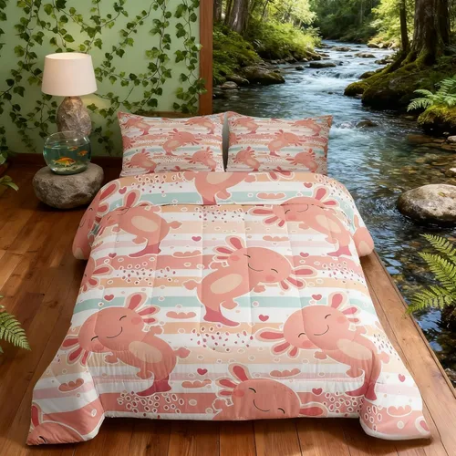 Miniatura 148 de Juego de edredón de cuernos de ciervo tamaño individual, juego de ropa de cama rústica de granja con huellas de oso y pinos para decoración