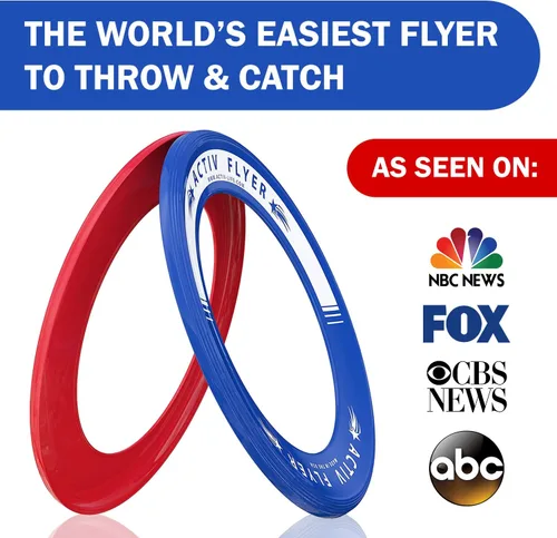 Miniatura 2 de Activ Life Kid’s Flying Rings (2 Pack) They Fly Straight & Don’t Hurt, 80% Lighter Than Standard Rings - Replace Screen Time with Healthy Family Fun