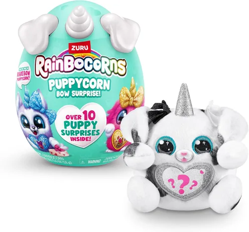 Miniatura 11 de Zuru Rainbocorns Puppycorn Surprise Series 1 Penny la pug, perro de peluche, coleccionable, huevo sorpresa, paquete de calcomanías, mezcla Slime