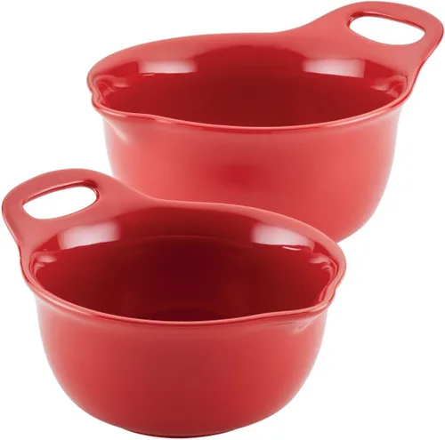 Miniatura 15 de Rachael Ray Ceramics - Juego de cuencos para mezclar con boquilla de vertido, 1 cuarto de galón y 2 cuartos de galón, verde azulado