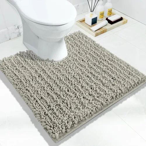 Miniatura 143 de Yimobra Alfombras de Baño Antideslizantes Lavables - Alfombra de Baño de Chenilla Ultra Suave Absorbente, Alfombra Peluda de Secado Rápido para Negro