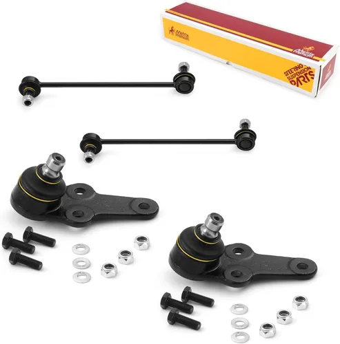 Miniatura 180 de Metrix Premium Chassis Parts - Juego de 4 piezas de articulación de rótula superior y barra estabilizadora delantera para Ford Ranger RWD 1998-2011