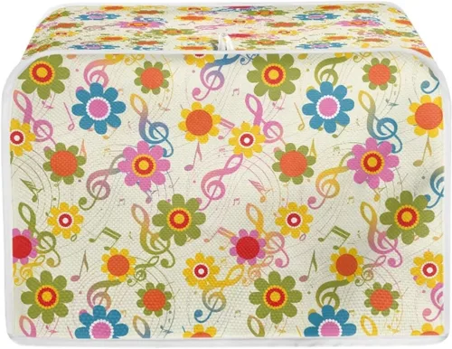 Miniatura 34 de chaqlin Cubierta para tostadora con estampado de chocolate, 2 rebanadas, resistente a las manchas, cubierta para horno de pan de diseño divertido