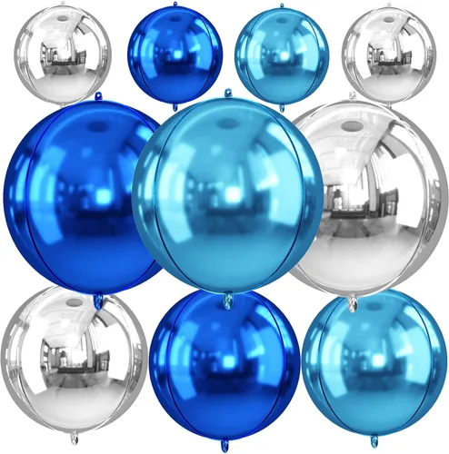 Miniatura 25 de Globos redondos de papel de aluminio para baloncesto, globos de helio 4D de 22 pulgadas, 18 pulgadas, 15 pulgadas, balón de baloncesto negro