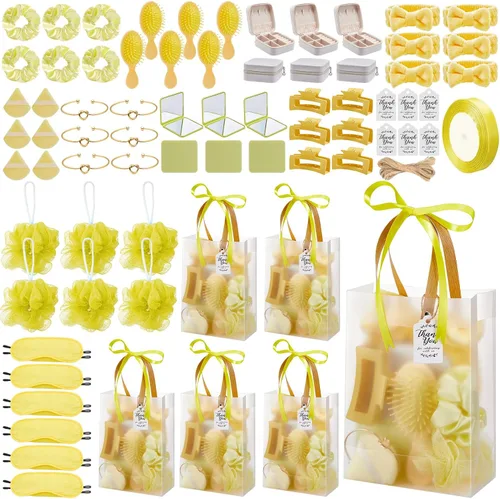 Miniatura 8 de 74 piezas de premios de baby shower para ganadores de juegos, regalos de baby shower, incluyendo diadema, cepillo para el cabello, joyero con bolsa