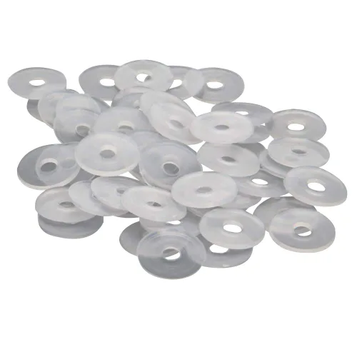 Miniatura 15 de Othmro 10 anillos de sellado de silicona planos blancos, 0.630 x 0.866 x 0.118 in (IDxODxTHK) junta tórica redonda para grifo, ducha, arandelas