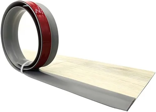 Miniatura 9 de KADEUX Tira de PVC para alfombras y bordes de piso, tira autoadhesiva de transición de umbral de tira divisora de piso, altura < 0.197 in