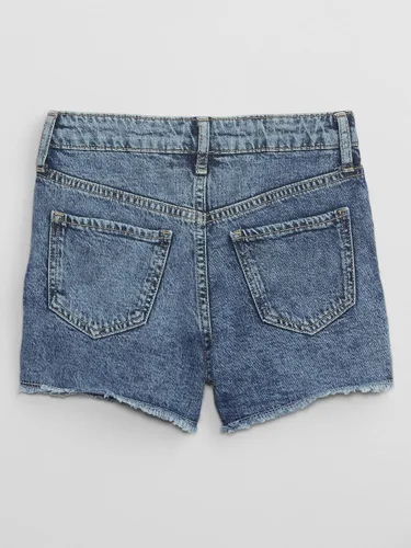 Miniatura 2 de GAP Pantalones cortos de mezclilla de tiro alto para niña